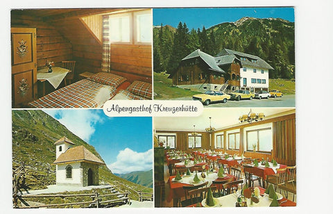 AK Schöder-Katsch 61. Alpengasthof Kreuzerhütte. Inh.: Fam. Pfandl. Sölkpaß.