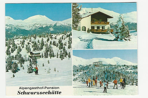 AK Turracherhöhe. Schwarzseehütte Alpengasthof Pension. Fam. Brandstätter Walter.