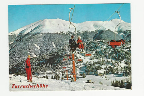 AK Turracherhöhe. Kornock-Sessellift gegen Eisenhut.