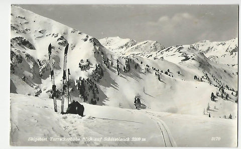 AK Skigebiet Turracherhöhe Blick auf Schiestlnock.