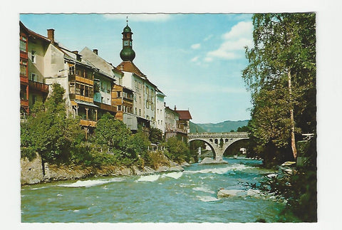 AK Murau. Partie an der Mur.