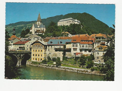 AK Murau. Partie an der Mur.