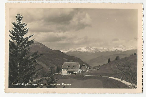 AK Blick von der Stolzalpe auf die niederen Tauern (1936)