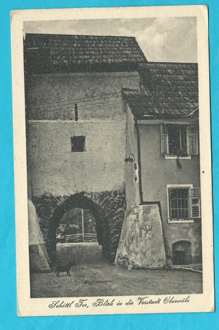 AK Schöttl Tor, Blick in die Vorstadt Oberwölz. (1921-22)