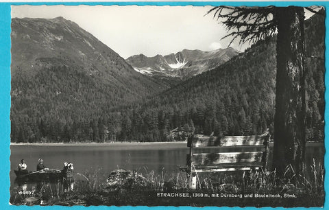 AK Etrachsee mit Dürnberg und Bauleiteck. (1957)