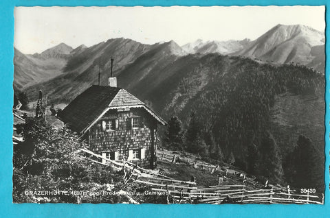 AK Grazerhütte gegen Predigtstuhl u. Gamskopf.