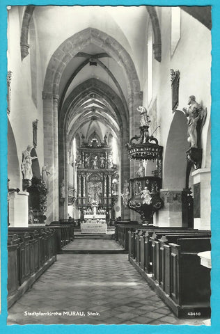 AK Stadtpfarrkirche Murau. (1958)