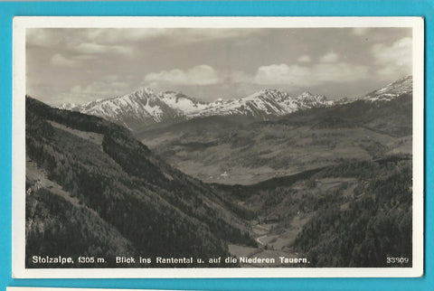 AK Stolzalpe. Blick ins Rantental. (1941)
