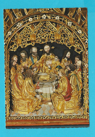 AK Abtei St. Lambrecht. Das letzte Abendmahl Schrein vom Flügelaltar der Peterskirche.