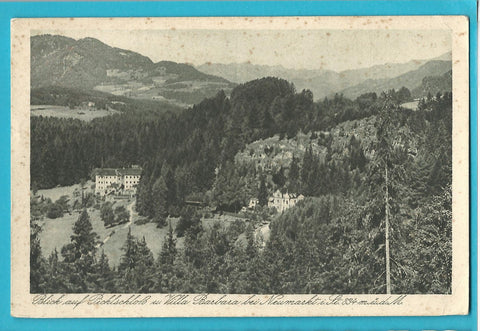 AK Blick auf Pichlschloss u. Villa Barbara bei Neumarkt.