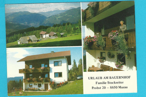 AK Murau. Urlaub am Bauernhof Familie Stockreiter. Probst 20.