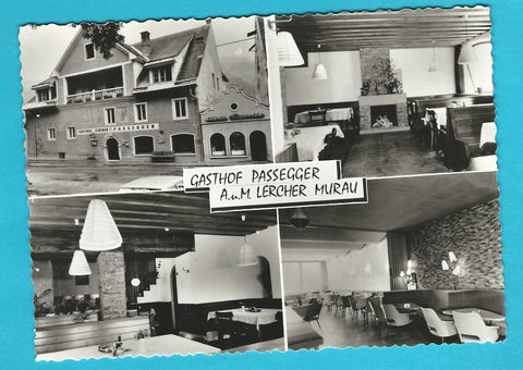 AK Murau. Gasthof Passegger. A. u. M. Lercher.