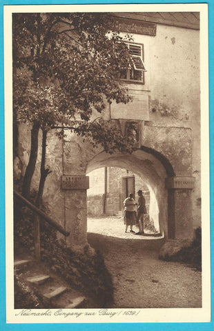 AK Neumarkt. Eingang zur Burg (1928)