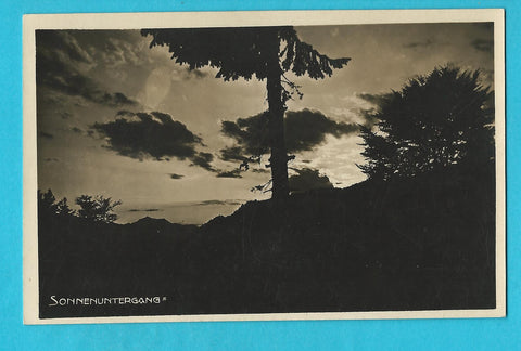 AK Sonnenuntergang. Hans Brandstätters Gasthof zum Seewirt. Turracherhöhe.