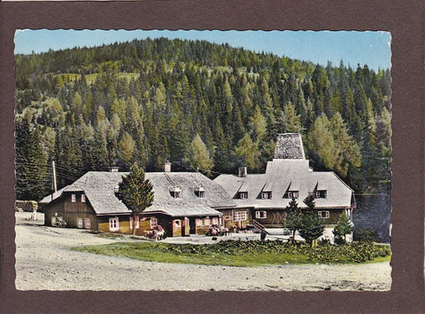 AK Alpengasthof Schmelz. Pächter: Busso und Rieser. Seetaler Alpen.