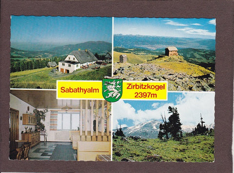 AK Sabathyalm. Zirbitzkogel. Sabathyhütte. C. u. H. Riegel. Obdach.