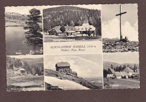 AK Alpengasthof Schmelz. Pächter: Fam. Rieser.