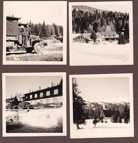 9 Fotos Truppenübungsplatz Schmelz Seetaler Alpen Winteralpinausbildung 16-26. März. 1966