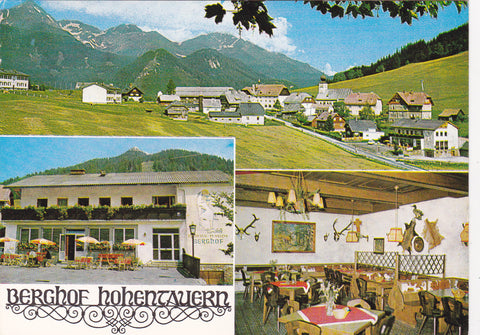 AK Hohentauern. Rasthaus Berghof. Inhaber: Fam. Lackner.