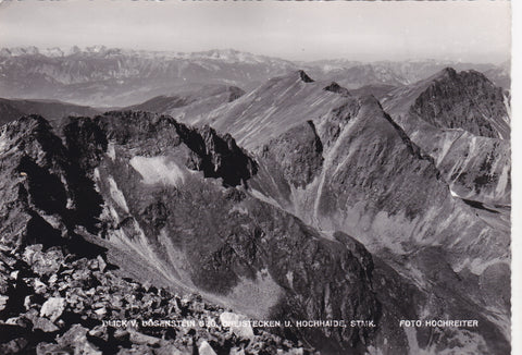 AK Blick vom Bösenstein gegen Greistecken und Hochhaide.