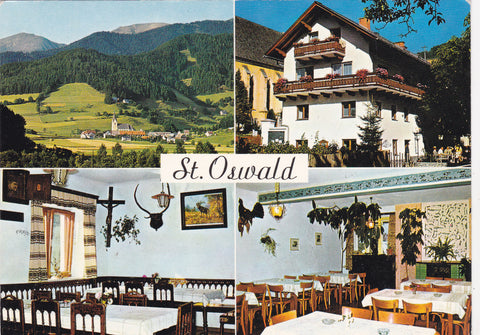 AK St. Oswald. Möderbrugg. Gasthof Pension Pripfl.