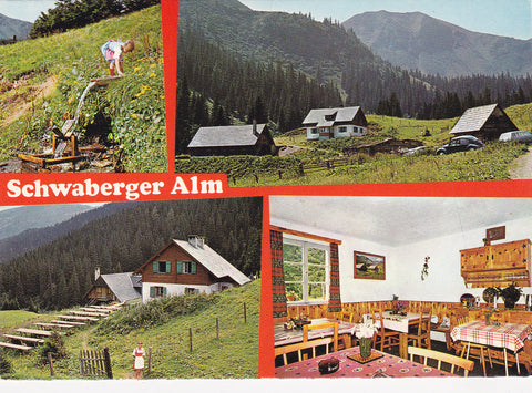AK Schwaberger Alm. Bretsteingraben. Schwaberger-Hütte.