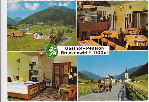 AK Pusterwald 26. Gasthof und Pension Bruckenwirt. Inh. St. u. J. Hobelleitner.