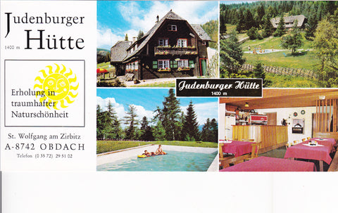 Prospekt Judenburger Hütte. St. Wolfgang am Zirbitz. Obdach.