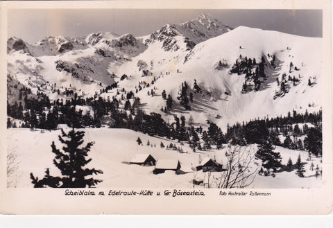 AK Scheiblalm m. Edelraute-Hütte u. Gr. Bösenstein.