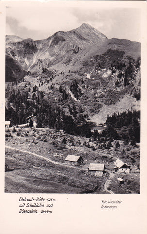 AK Edelraute-Hütte mit Scheiblalm und Bösenstein.