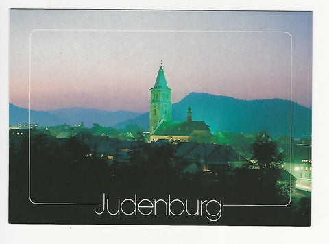 AK Judenburg bei Nacht.