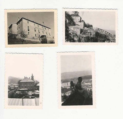 4 Fotos Judenburg (3x Martinihof, 1x Blick vom Martinihof Richtung Stadtturm)