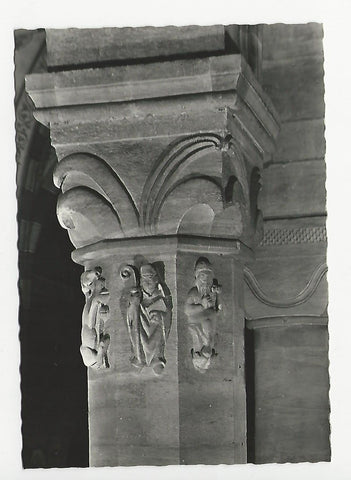 AK Benediktiner-Abtei Seckau. Relief am achteckigen Pfeiler. (1959)