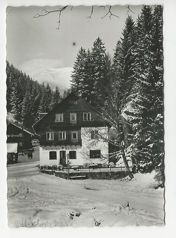 AK Seckau. Gasthof Steinmühle gegen Seckauer Zinken.