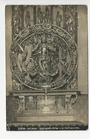 Foto Seckau, Spätgoth. Altar i.d. Stiftskirche.