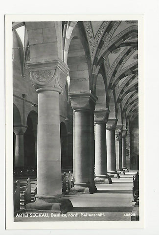 AK Abtei Seckau, Basilika, nördl. Seitenschiff. (1965)