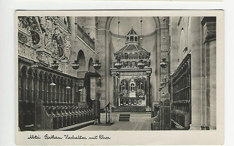 AK Abtei Seckau. Hochaltar mit Chor (1936)