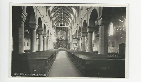 AK Abtei Seckau, Inneres der Kirche. (1932)