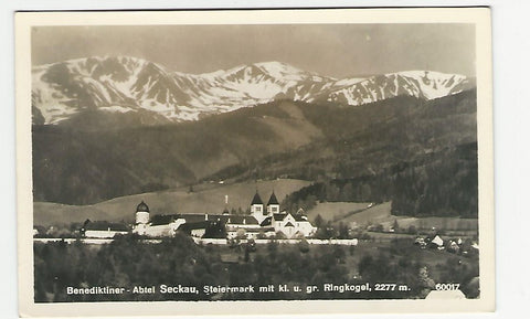 AK Benediktiner-Abtei Seckau mit kl. u. gr. Ringkogel.