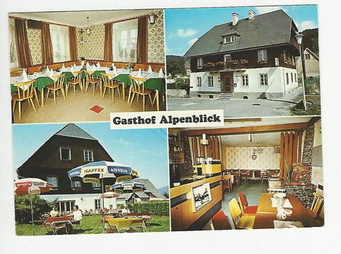 AK St. Lorenzen bei Knittelfeld. Gasthof Alpenblick. Alfred und Irene Schoch.