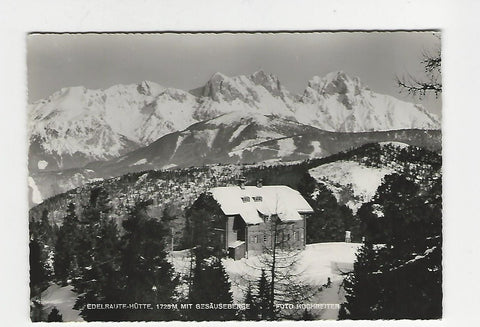 AK Edelraute-Hütte mit Gesäuseberge.