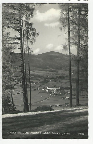 AK Markt und Benediktiner Abtei Seckau. (1961)