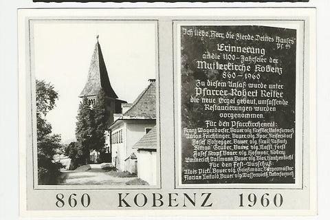 AK Kirche Kobenz 860 - 1960.