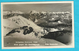AK Schigebiet Edelraute-Hütte. Blick gegen die Gesäuseberge.