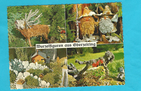 AK Wurzelfiguren aus Oberzeiring. angefertigt von Jakob Diethart.