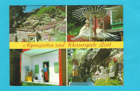 AK Möderbrugg. Alpengarten und Wasserspiele Zistl. Henrich Enzinger, Zistl 2.