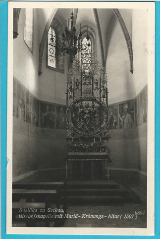 AK Basilika zu Seckau. Bischofskapelle mit Mariä Krönungsaltar.