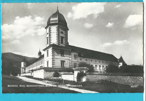 AK Seckau, Benediktiner-Kloster, Südwest-Ansicht. (1957)