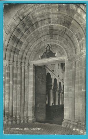 AK Abtei Seckau. Portal. (1955)