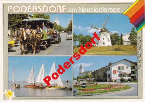 AK Podersdorf am Neusiedlersee.